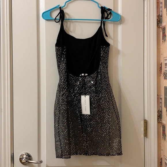 NWT Sequin Mesh Mini Dress - Picture 7 of 8